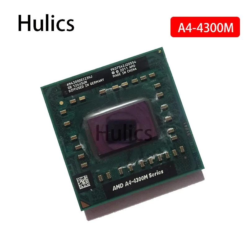 Hulics Used AMD Laptop Notebook CPU Processor A4-4300M 2.5Ghz Socket FS1 A4 4300M AM4300DEC23HJ