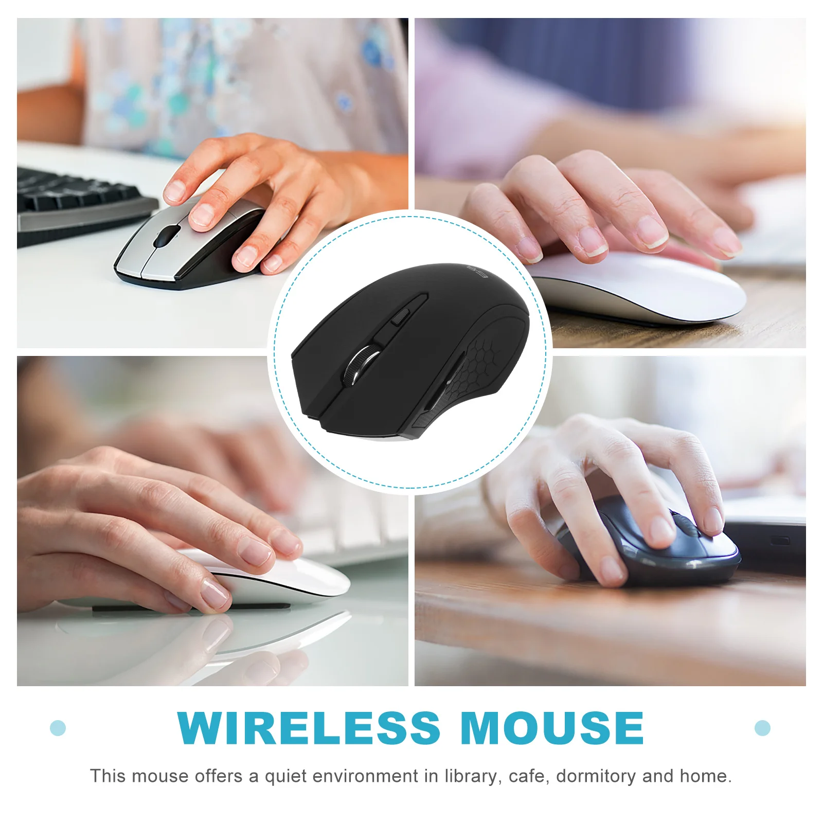 

U Shaped Gaming Computer Gaming 6 Keys Laptop Silent 6 Keys Mouse Computer Mouse For Laptop Pc Home Office Use