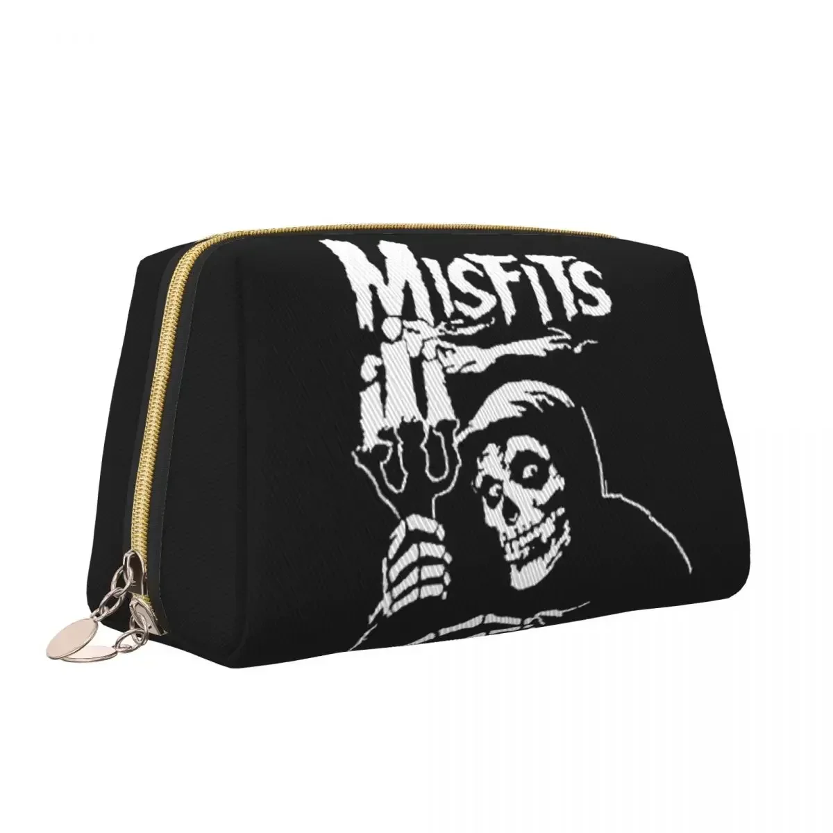 Kawaii Punk Rock Band Misfits Travel Toiletry Bag for Women Makeup Cosmetic Organizer Beauty Storage Dopp Kit