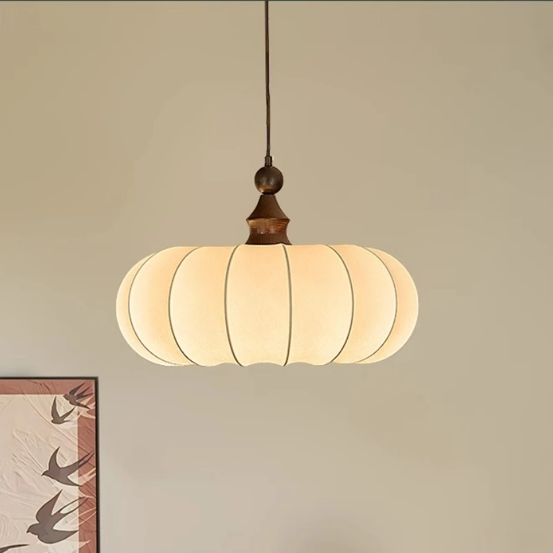 竹スタイルのフレンチレトロヴィンテージベッドルームシャンデリア、木製スタイル、マスターベッドルーム、ダイニングルーム、書斎照明器具