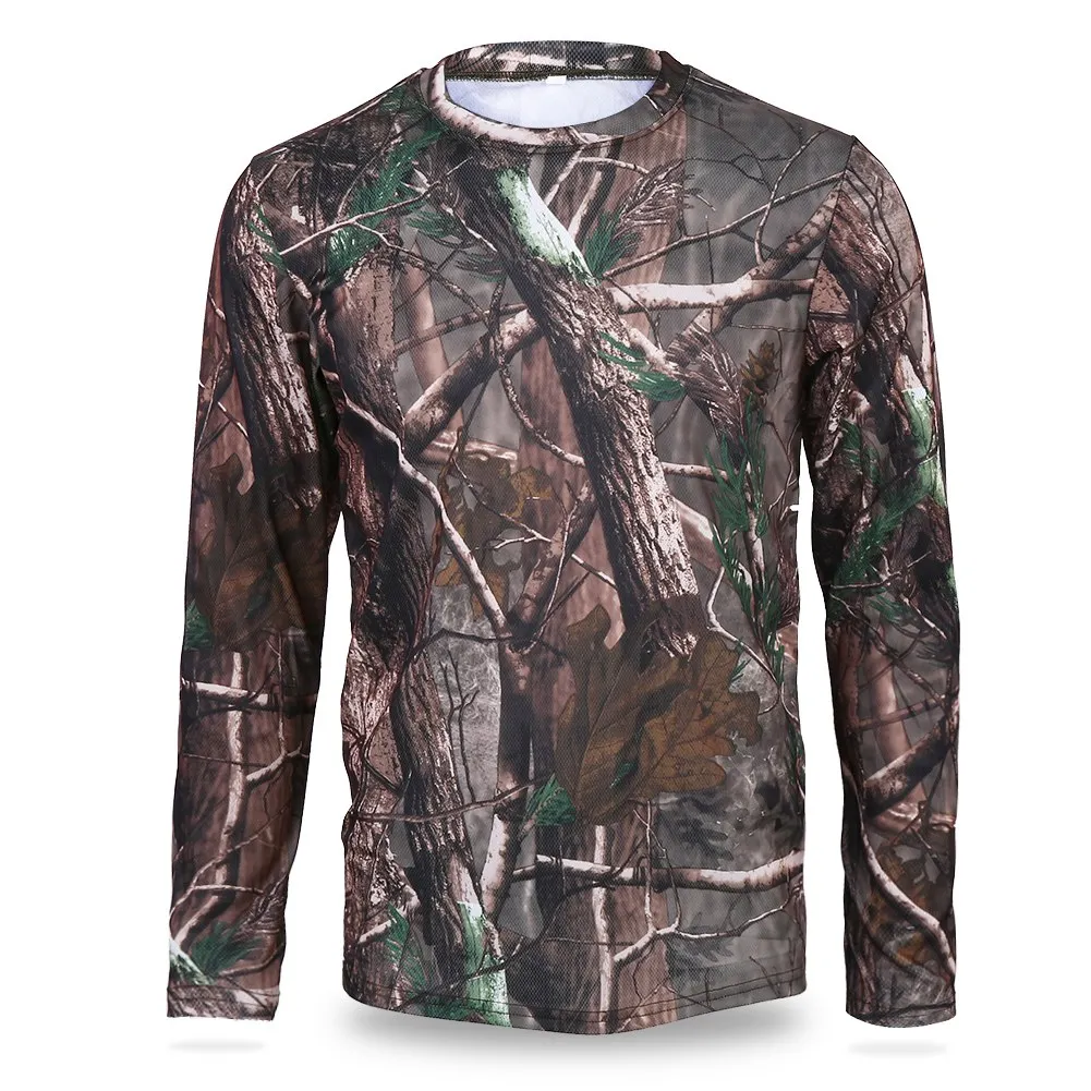 

Мужская футболка с длинным рукавом, быстросохнущая одежда для кемпинга, спорта на открытом воздухе (M)