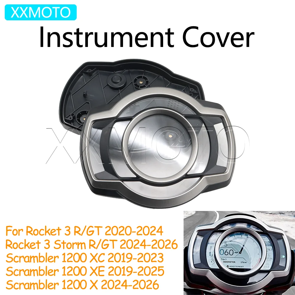 

For Rocket 3 R GT Storm 3R 3GT Scrambler 1200 XC XE X 2019-2026 Motorcycle Instrument Shell Speedometer Gauge Dashboard Cover