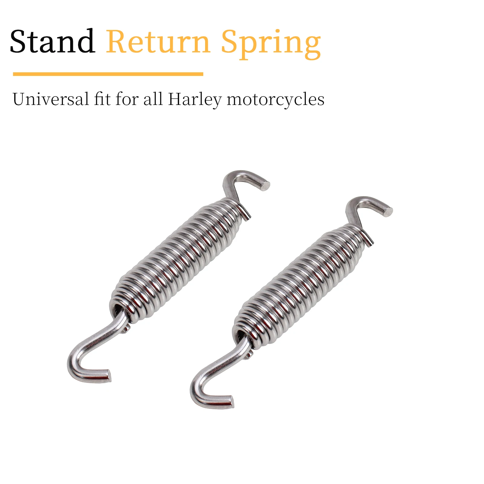 2 Pieces Kickstand Sidestand Jiffy Stand Return Spring Universal Fit For All Harley Motorcycle Touring, Softail, Sportster, Dyna