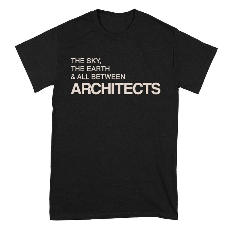 Architects The Sky The Earth and All Between Print T-shirt Men Women Metalcore Band Unisex Short Sleeve Tee