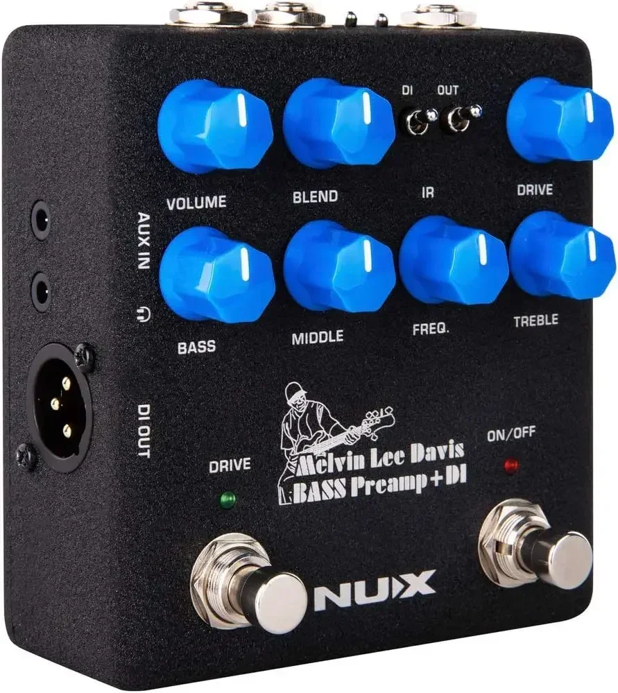 NUX MLD Bass Preamp DI NBP-5 Effect Pedal DI Box  Impulse Response (IR) Loader Audio Interface Guitar Accessories