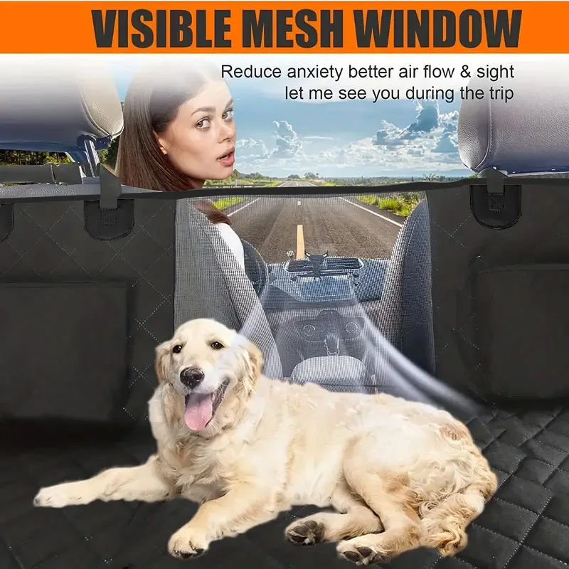 New Design Large Pet Back Seat Extender Car Backseat Protector Hammock Dog Car Seat Cover Hard Bottom for Travel