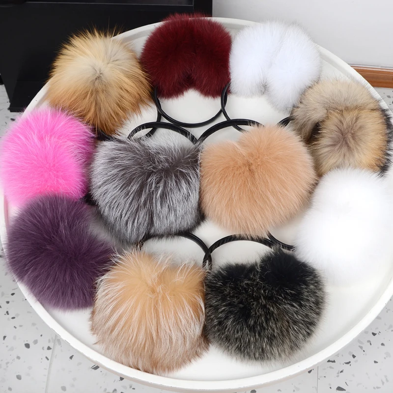 Paraorecchie retrattili in vera pelliccia di volpe, versione coreana di paraorecchie caldi in pelliccia, paraorecchie protettivi in peluche autunnali e invernali