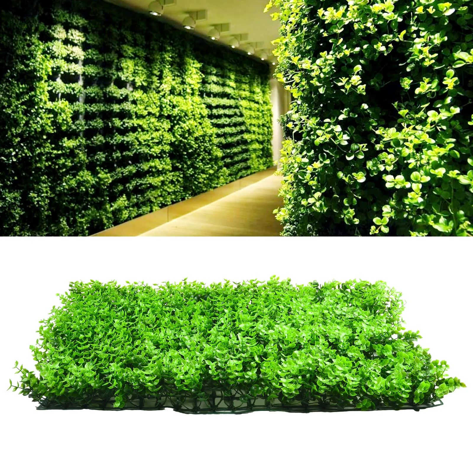 

40x60cm Artificial Plant Walls Fake Grass Mat Foliage Hedge Grass Mat Greenery Panels Fence DIY Simulation Moss Lawn Turf Decro