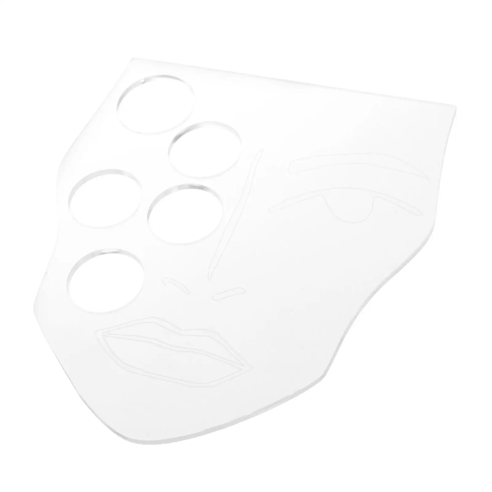 2xTransparant Make-uppalet Make-up Artist Tool voor Pigment Lipgloss Nail Art