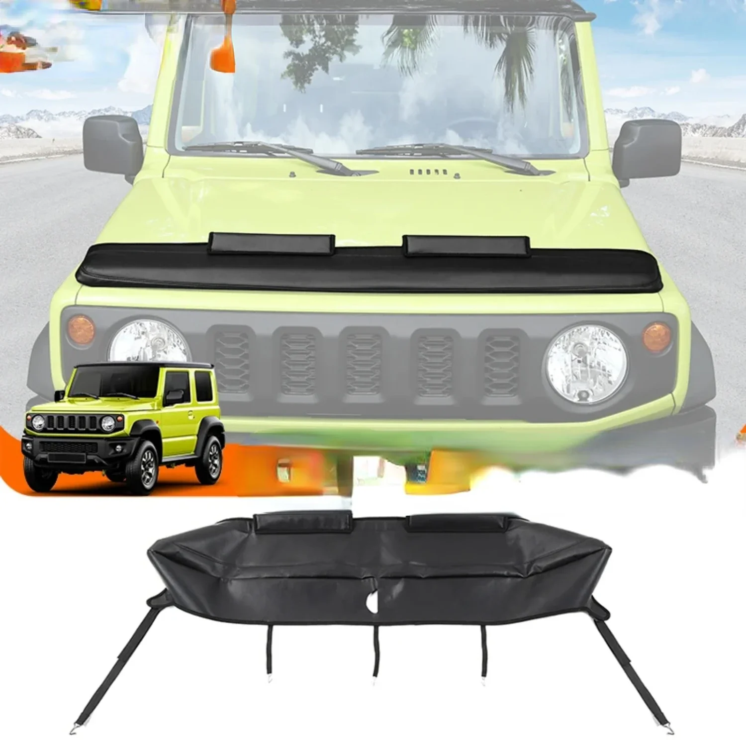 

Enhance Style & Protect with Durable Black Car Engine Hood Cover - Bonnet Guard. Upgrade Your 2019-2023 Jimny Exterior for a Sty