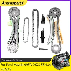 Engine Parts Timing Chain Kit Fit 4.0 L For 97-10 Ford Explorer Ranger Mercury Mazda 99EA 99XS ZZ 4.0L V6 GAS TS443A