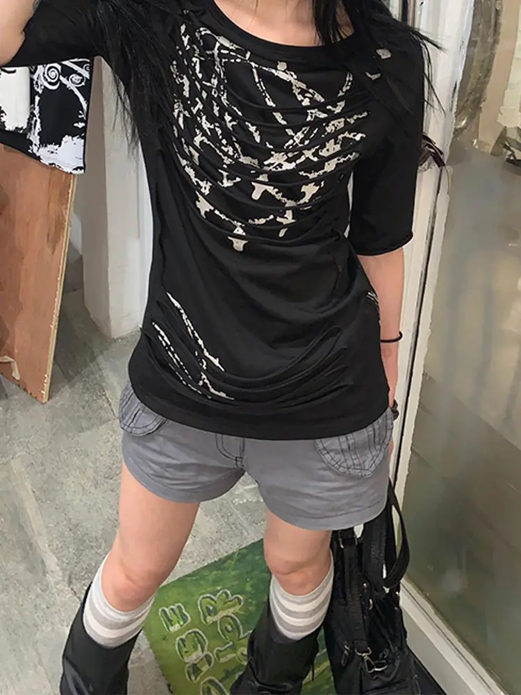 American High Street Design And Bright Line Pocket Work Pants For Women New Y2k Hot Girl Style Millennium Casual Shorts