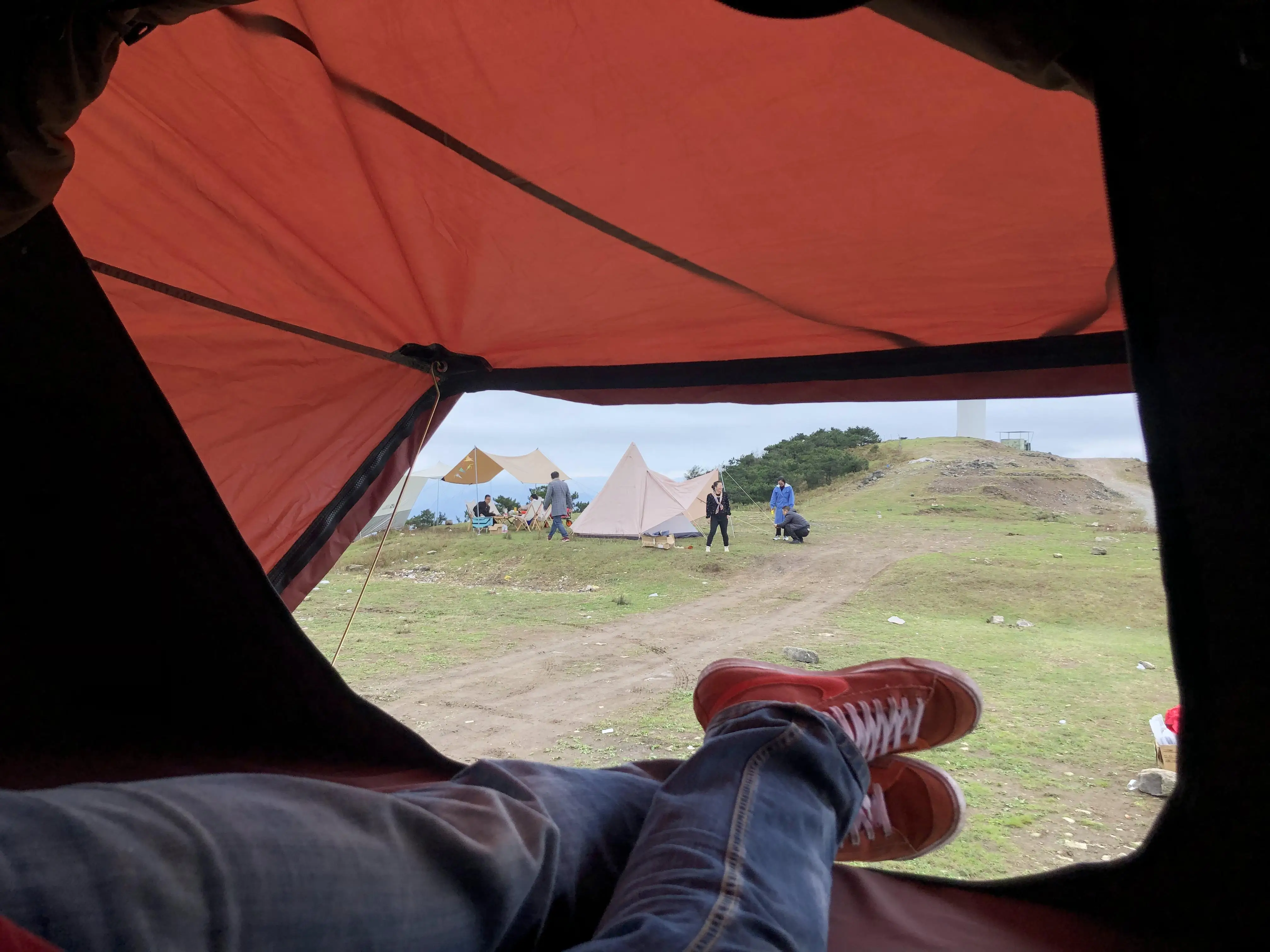 160*210*100 سنتيمتر عالية الجودة في الهواء الطلق قافلة مجموعة التخييم مقاوم للماء الهيدروليكية التلقائي سريعة الفتح الجانب الوجه سقف خيمة #6