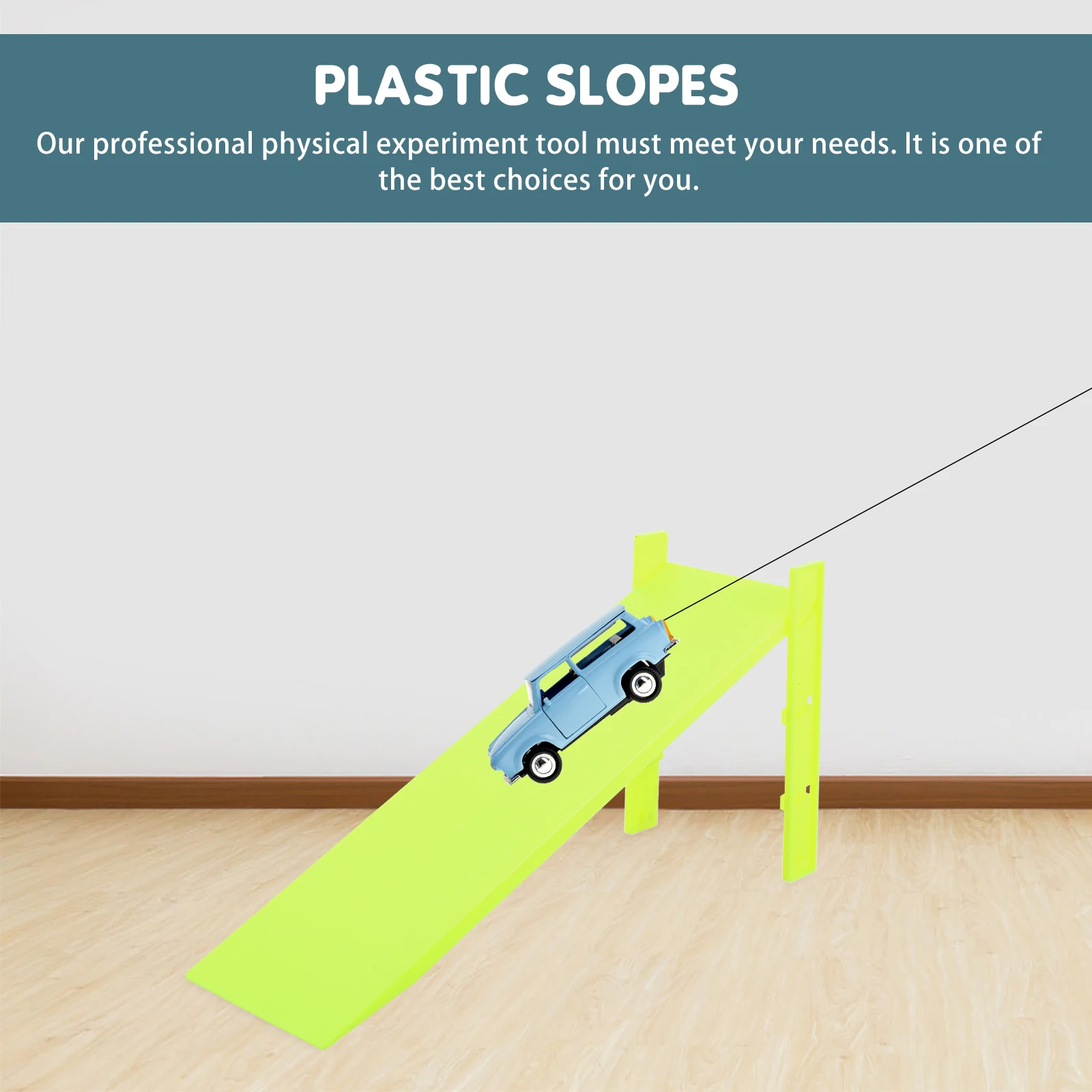 

2pcs Plastic Slopes Physics Teaching Equipment School Friction Experiment Tools Oblique Panel With Scale Mechanic