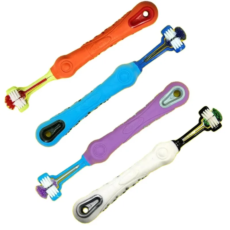 

Three-head Pet Toothbrush Pet Brushing Tooth Oral Cleaning Tool Cleaning Supplies Oral Care Cleaning Supplies