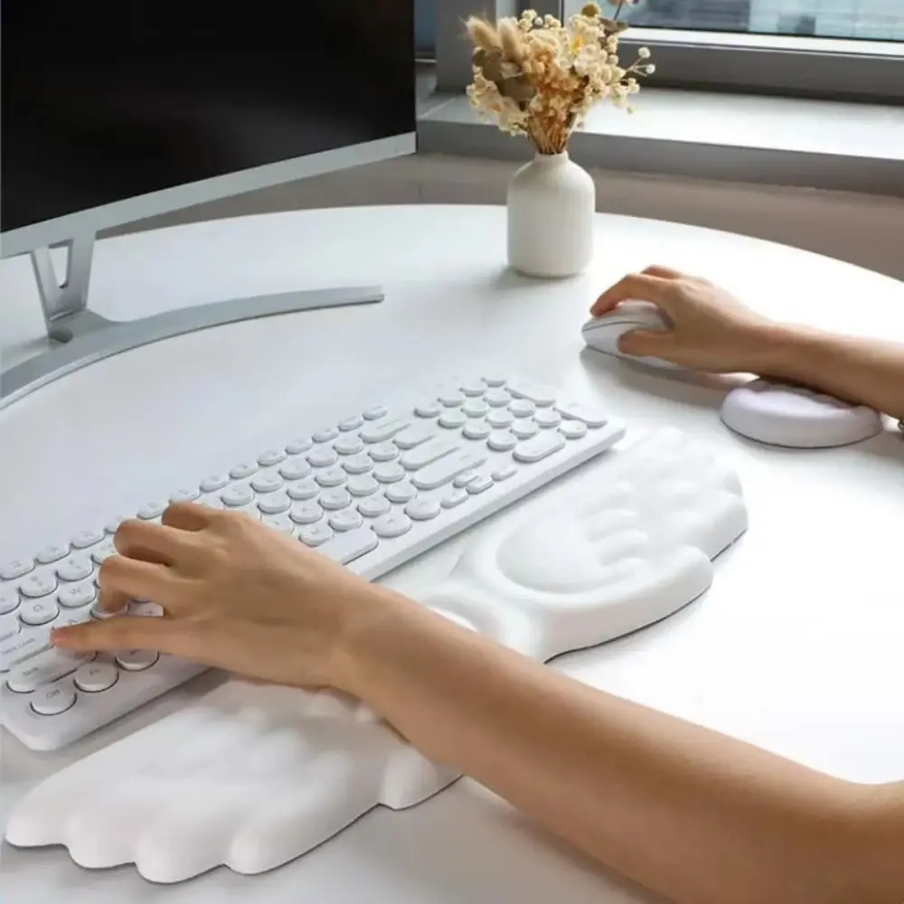 

Slow Rebound Mouse Wrist Support Pad Creative Wing Design Wristband Mouse Mat Wrist Rest Waterproof Ergonomic Mouse Cushion