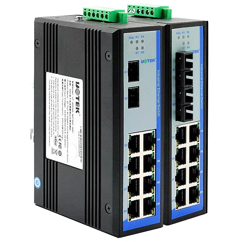 Yutai UT-60010G Series Industrial Network Switch 10 Port Full Gigabit Unmanaged Ethernet Switch