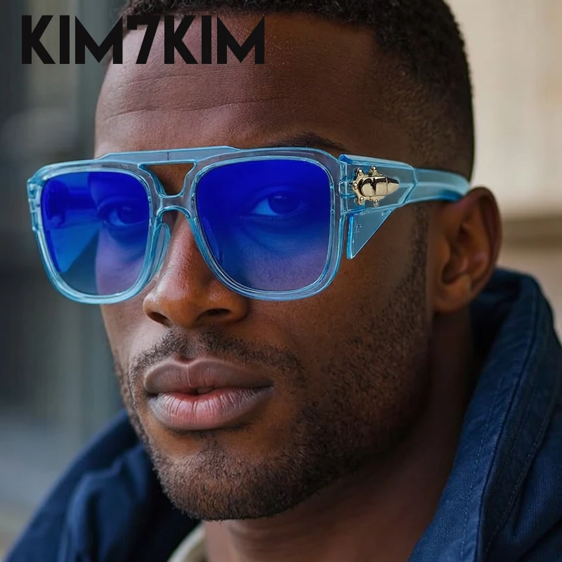 Oversized Steampunk Square Sunglasses Men 2026 Luxury Brand  display picture 3