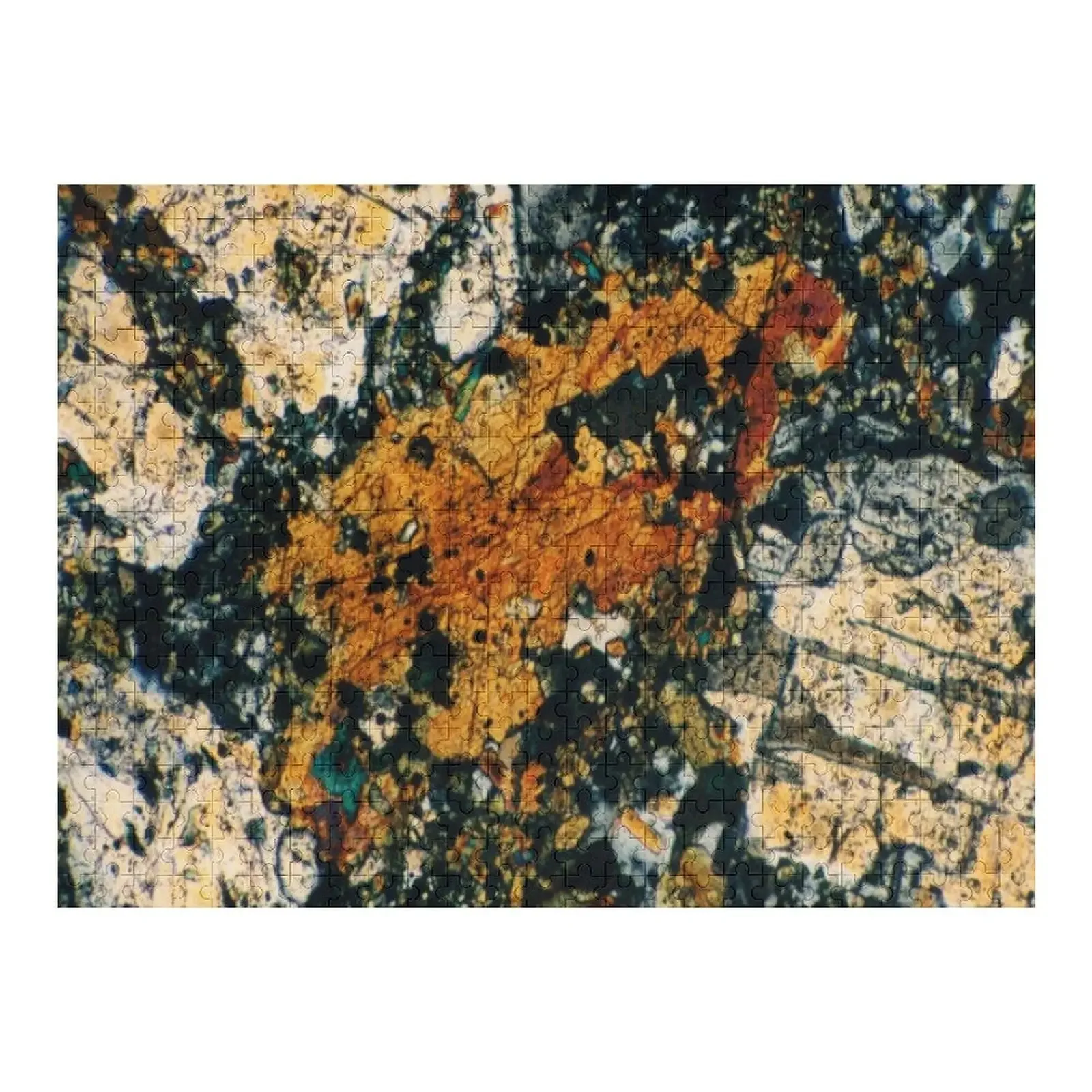 

Feldspar Thin Section Mineral Photograph for the Rock Art Lover Jigsaw Puzzle Personalised Photo Personalized Gifts Puzzle