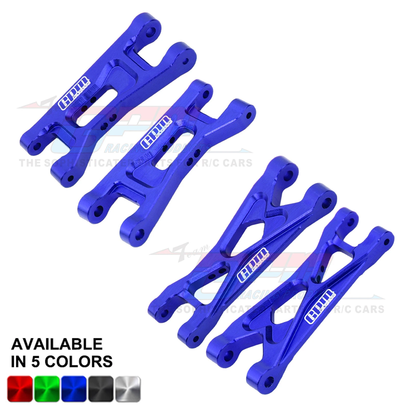 GPM 7075 Alloy Front and Rear Lower Arms For LOSI 1/24 Micro-B Buggy RTR LOS00007