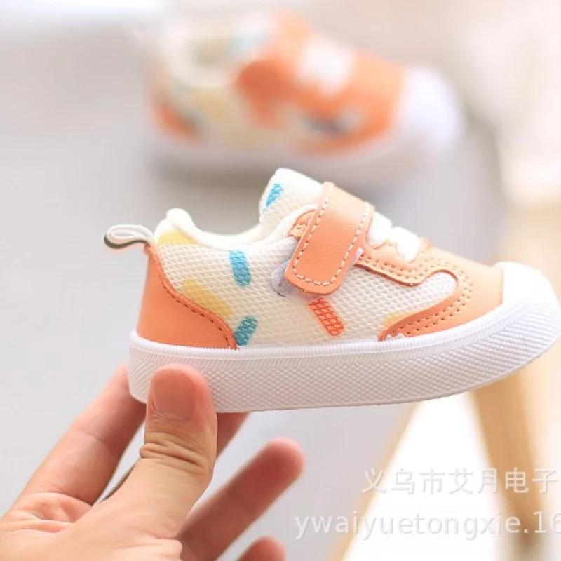 Toddler Mesh Printing Sneakers Children Baby Walking Shoes Soft-soled Shoes Boys Girls Casual Sneakers Kids Infant Sports Shoes