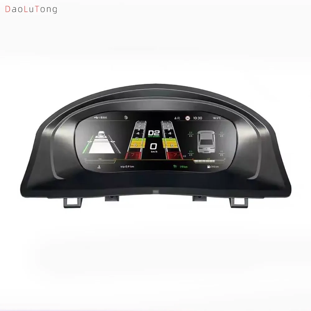 Car Digital Dashboard For VW Golf 5 2004-2009 Compatible With CarPlay & Android Auto LCD Instrument Cluster