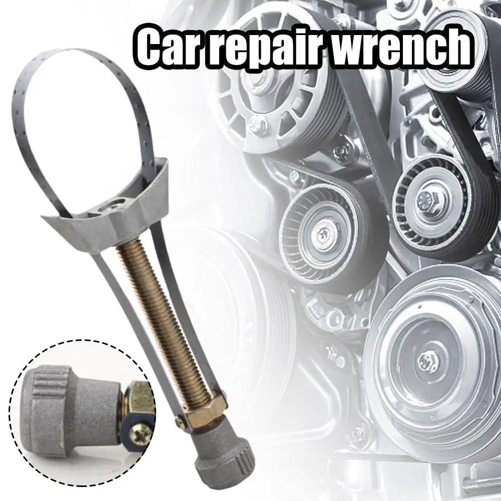 

1pc Oil Filter Wrench Oil Change Disassembly And Assembly Steel Oil Repair Band Automobile Wrench Adjustable Tool Tool Car S5R2
