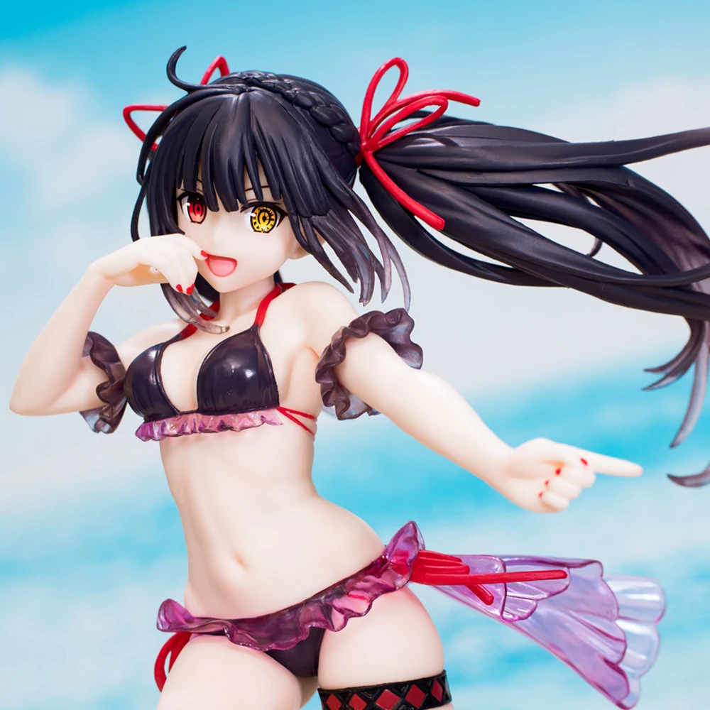 21CM Date A Live Fragment: Date A Bullet Tokisaki Kurumi Action Figures PVC Collection Model Toys Festive Gift for Anime Fans