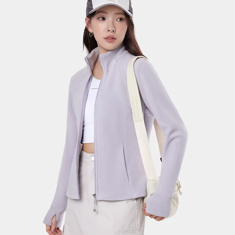 

Двусторонняя плюшевая куртка с воротником-стойкой на молнии, теплая, из мягкого флиса, облегающая, повседневная, уютная