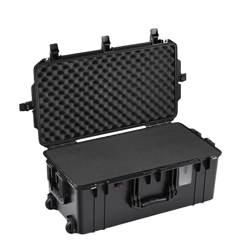 

Photographic equipment case, waterproof and dustproof tie rod