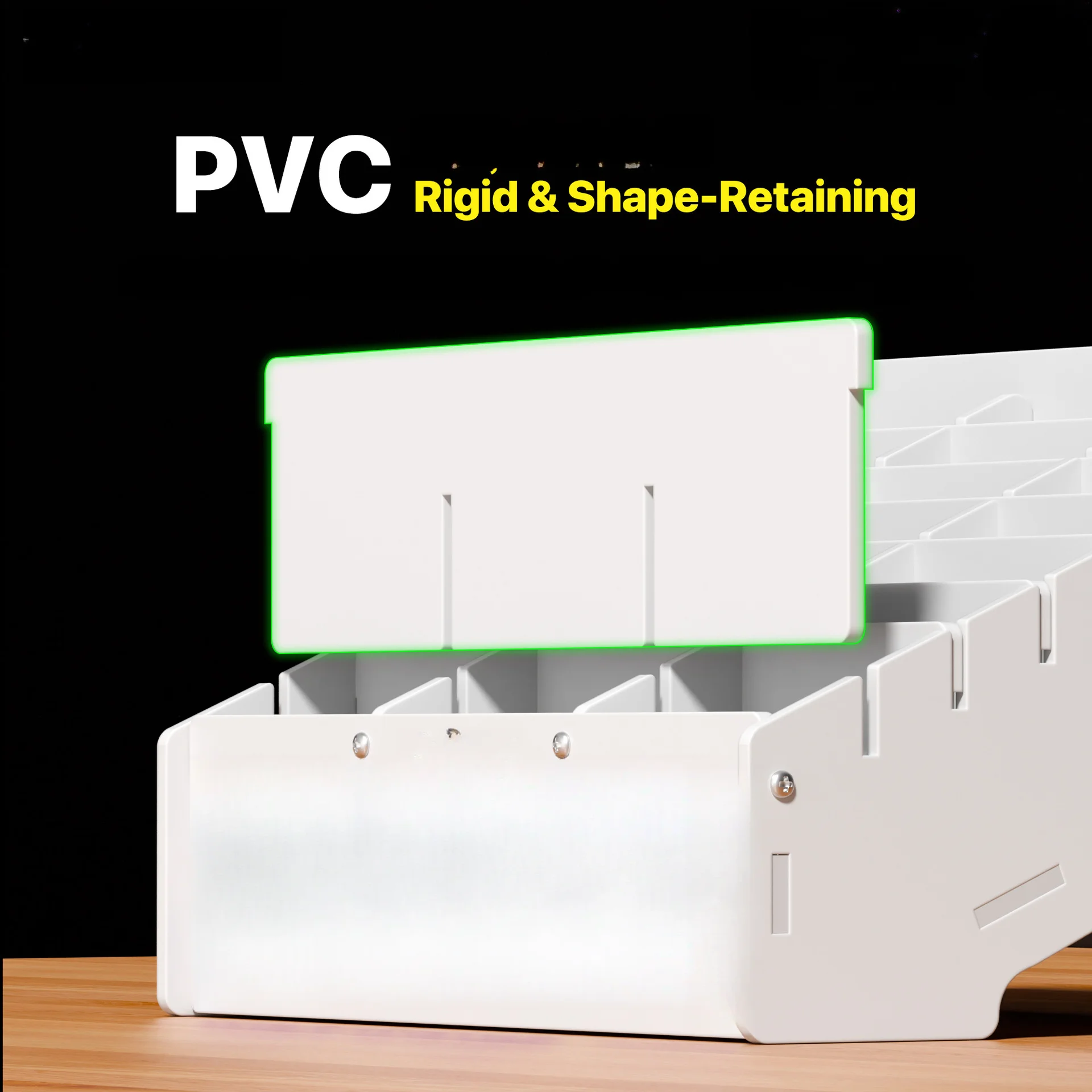 White 24 Grid Storage Box Compatible With Phone Screen Tools And Cards PVC Multi Compartment Organizer Desktop Tool Case