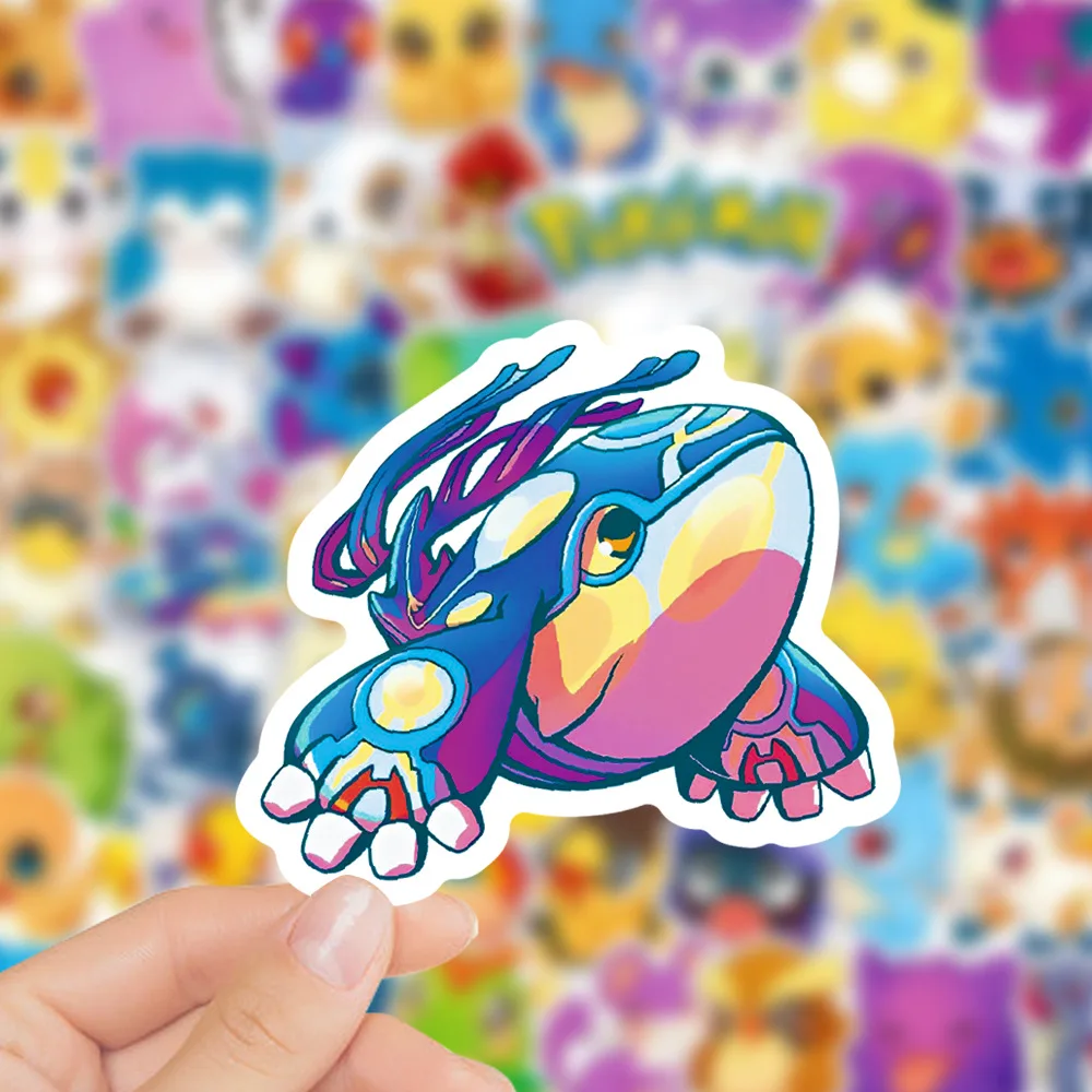 10/30/50/100 pz divertente Pokemon Anime adesivi carino versione Q Cartoon decalcomanie fai da te Suitecase Scrapbook Laptop Toy Sticker per Kid