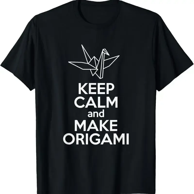 Keep Calm And Origami Paper Folding T Shirt