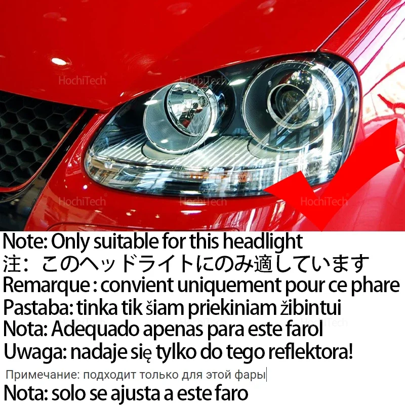 Wysokiej jakości 16-kolorowe bawełniane pierścienie LED Angel Eye RGB do Volkswagen VW Golf 5 Rabbit Jetta R32 V MK5 2004-2009 — zdjęcie 2