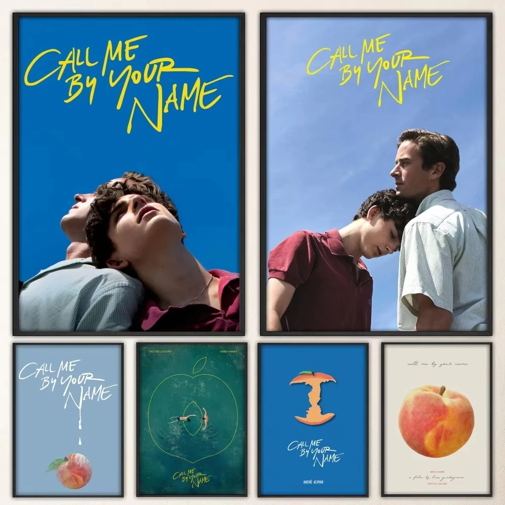 Call Me by Your Name póster de lujo, Adhesivo de pared para sala de estar, Bar, pintura decorativa Vintage, medio