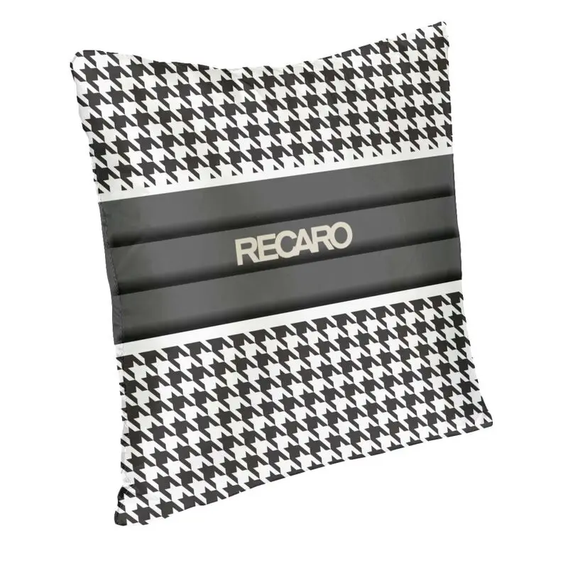 Modern Black White Houndstooth Recaros Cushion Cover Polyester Pillow Case for Living Room Pillowcase