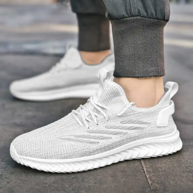 

Thick Heel Plateforme Tennis Trainer Walking Men's Sneakers White Ventilation Shoes Sport 2025summer Unique Price Trend