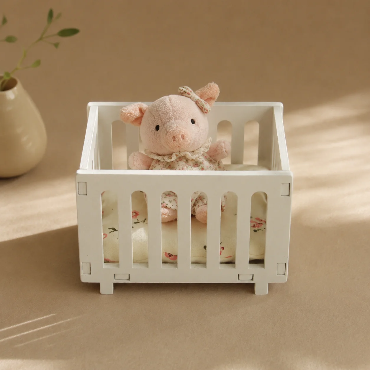 Baby Nursery Age - 1:12 スケールミニチュアベビークレードル木製ドールハウス家具ミニベビーベッド保育園ベッド BJD 人形用ドールハウスアクセサリー