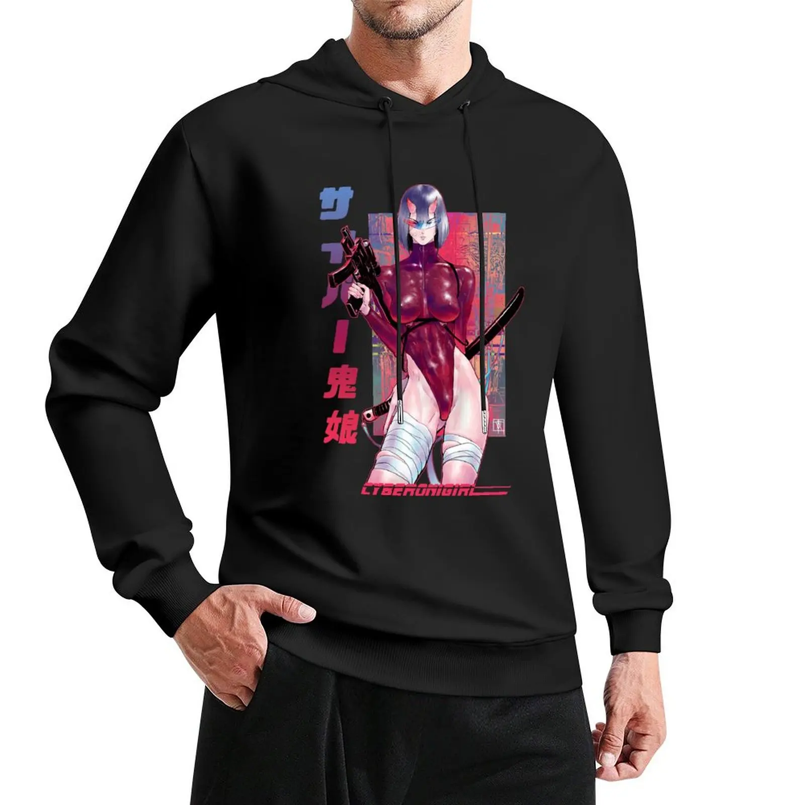 

Cyberonigirl Pullover Hoodie men's clothes graphic hoodie