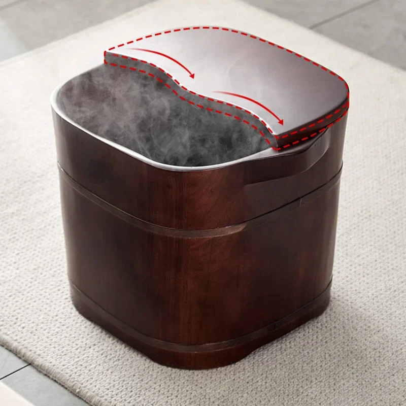 Rosewood Foot Bath Barrel Household Wooden Foot Soaking Barrel Solid Wood Over Calf High and Deep Barrel Foot Massage