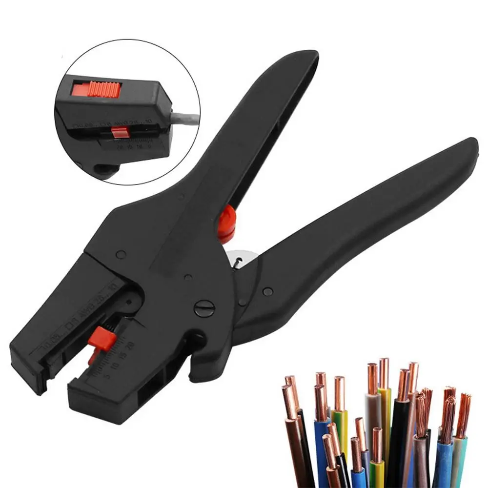 

Automatic Cutter Stripping Pliers 0.08-6mm Range Self-Adjusting Wire Strippe Cut Line Large opening Electricians Pliers