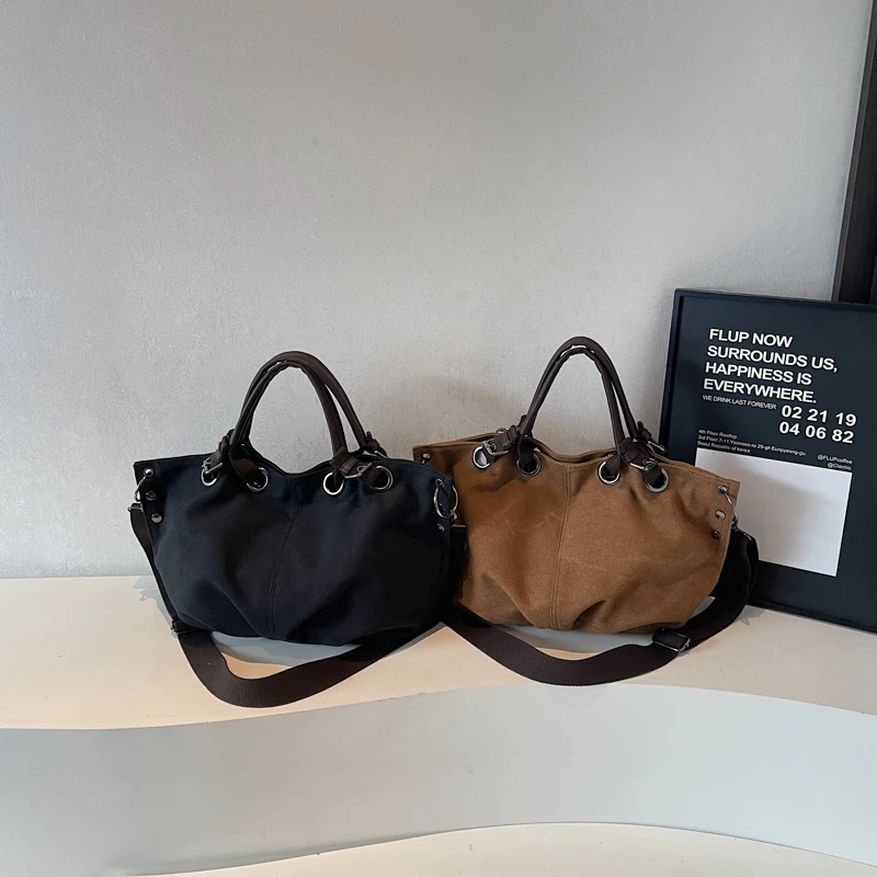 حقيبة حمل ريترو ذات سعة كبيرة 2025 شتاء نمط جديد أنيق حقيبة ركاب حقيبة يد عصرية ومتعددة الاستخدامات 2585JJJ #6