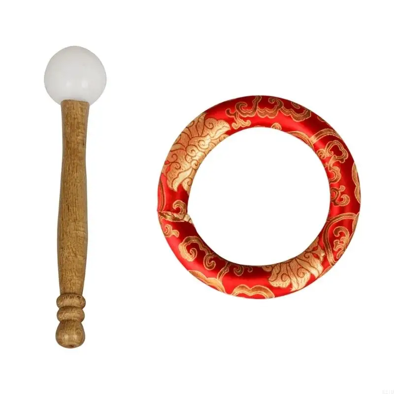 

Multipurpose Sound Bowl Stand With Ergonomic Beater For Musicians Meditation Enthusiasts Professional Singing Bowl Mat
