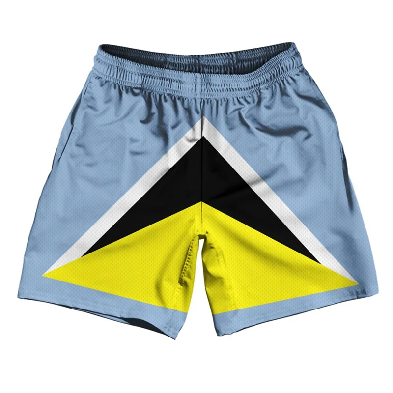 Sweden Flag Graphic Beach Shorts For Men New 3D Printed Board Shorts Summer Casual Vacation Short Pants Loose Surf Swim Trunks