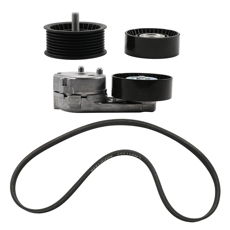 Super Sale 4pcs LR011327 LR035545 LR039516 LR039517 Drive Belt Idler Pulley Tensioner for Discovery LR4 Range Rover RR Sport
