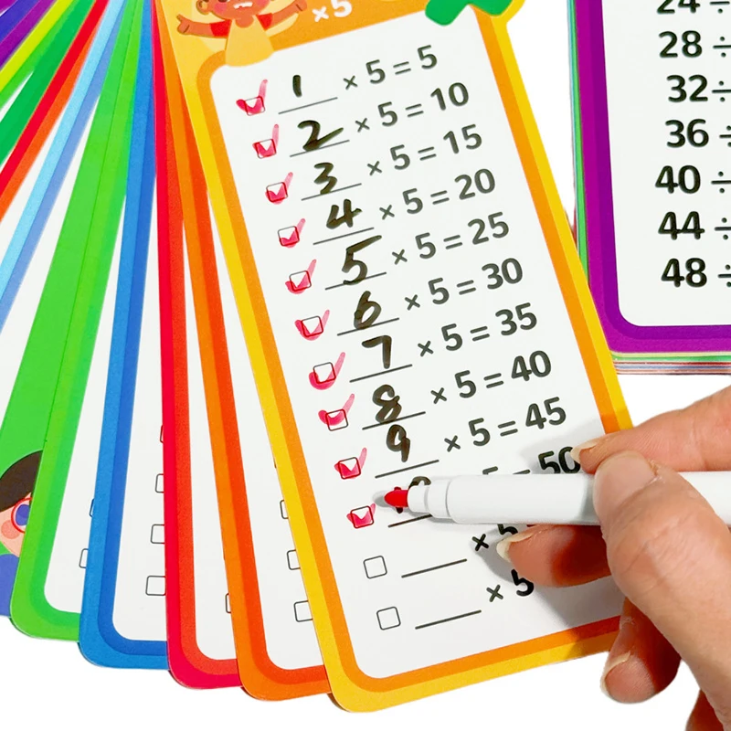 Maths Training Multiplication Mnemonic Cards Addition, Subtraction, Multiplication and Division Practice Teaching Tools