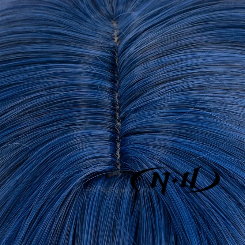 تأثيري شعر مستعار قصير أزرق لعبة هزلية يخدع حزب هالوين ، الشعر الاصطناعي ، ند كيريتاني هاروكا ، مشروع سيكاي