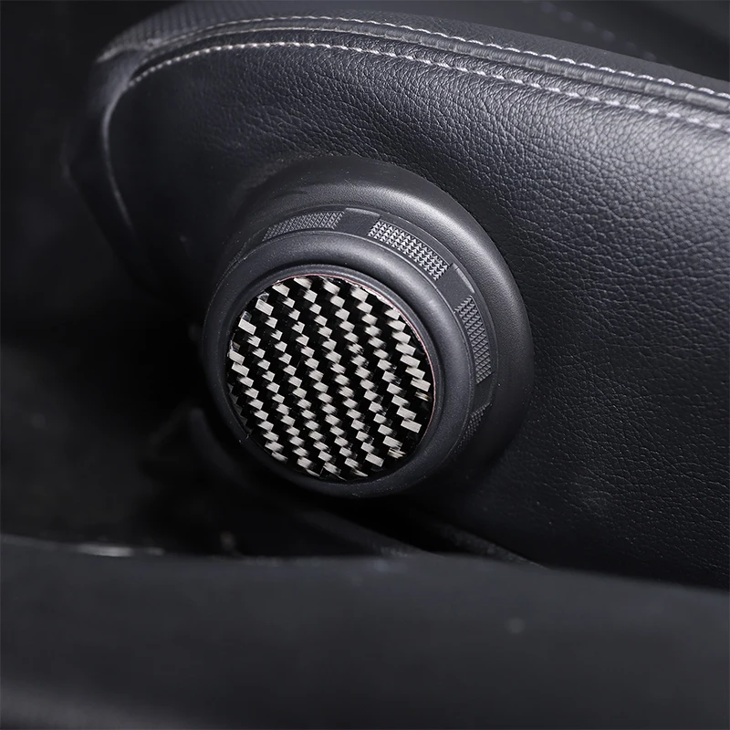 For Mazda MX-5 2016-2023 Car Seat Adjustment Button Decoration Sticker Soft Carbon Fiber Interior Accessories