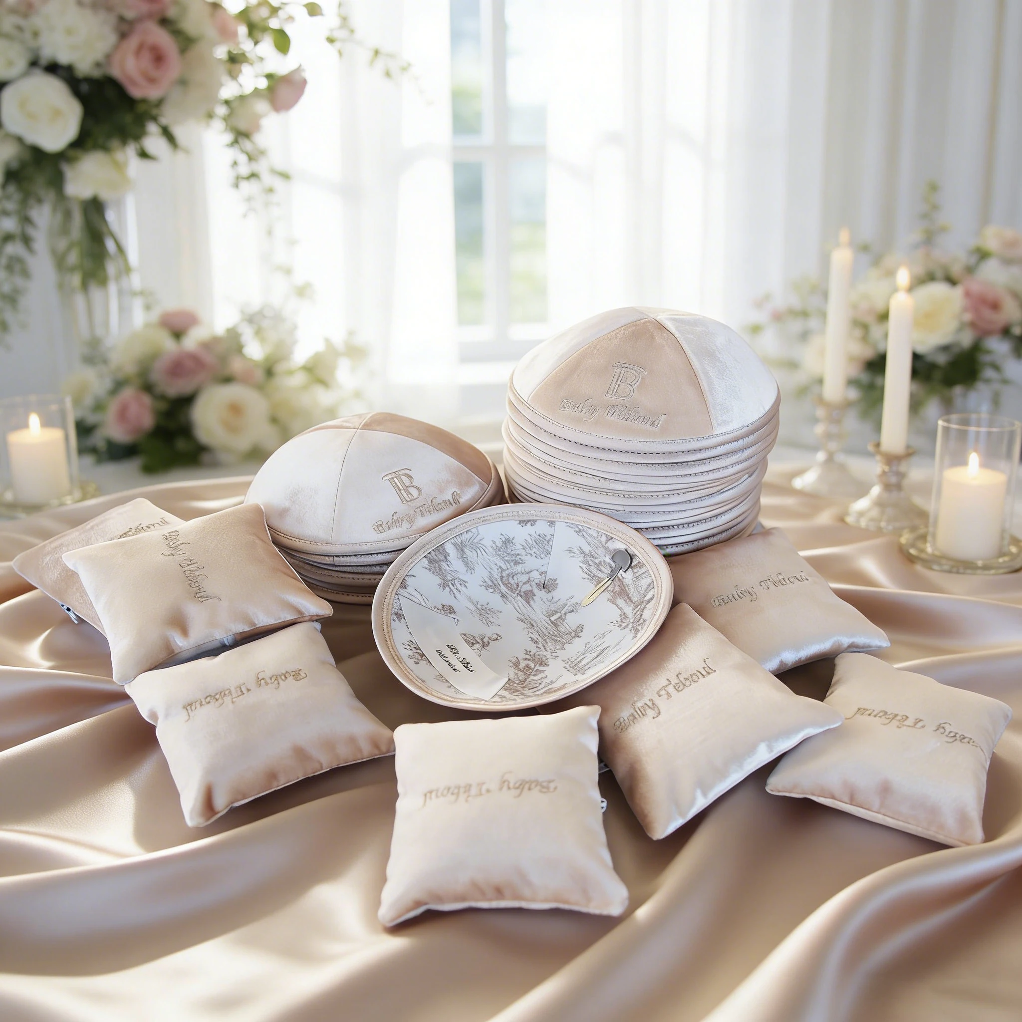 

Jewish yarmulke | wedding kippot | customized kippah