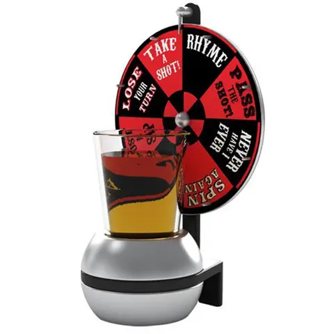 Spin Lucky Wheel Game Drink Turntable Spin Wine Bottle Party Family Bar KTV Entertainment Toys Board Drinking Games for Adult